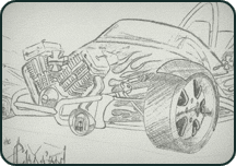 Early sketch of the TwinTech design by Kip Ewing